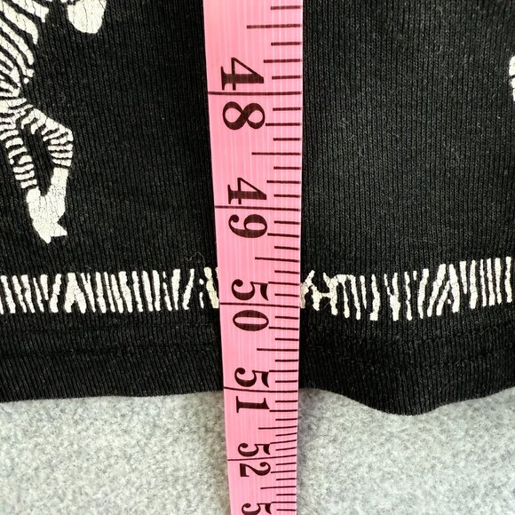 Vintage California Concepts Zebra Graphic Black Midi T-Shirt Dress No SZ Tag M/L - Picture 10 of 10